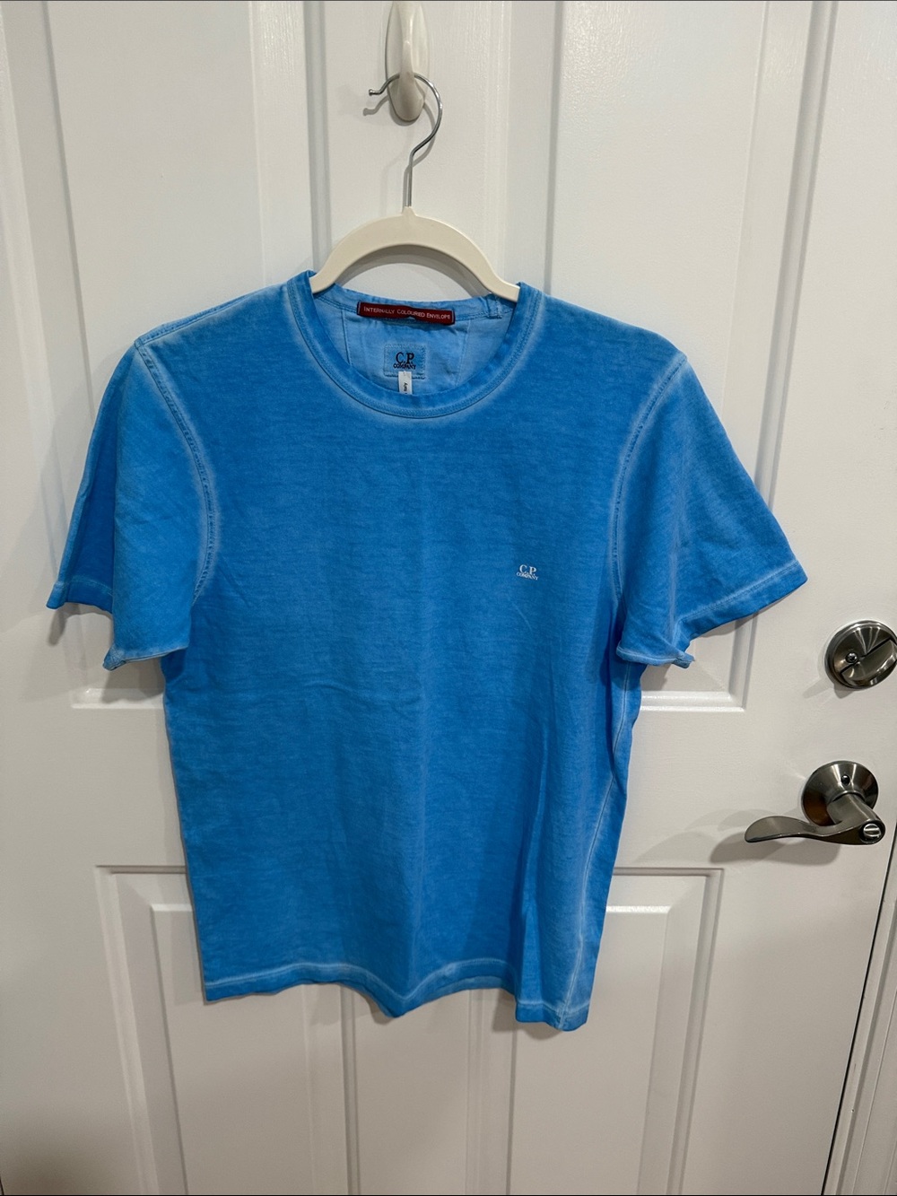 C.P. Company Bright Turquoise Crewneck Tee
